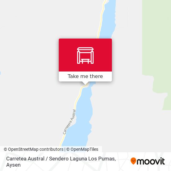 Mapa de Carretea Austral / Sendero Laguna Los Pumas