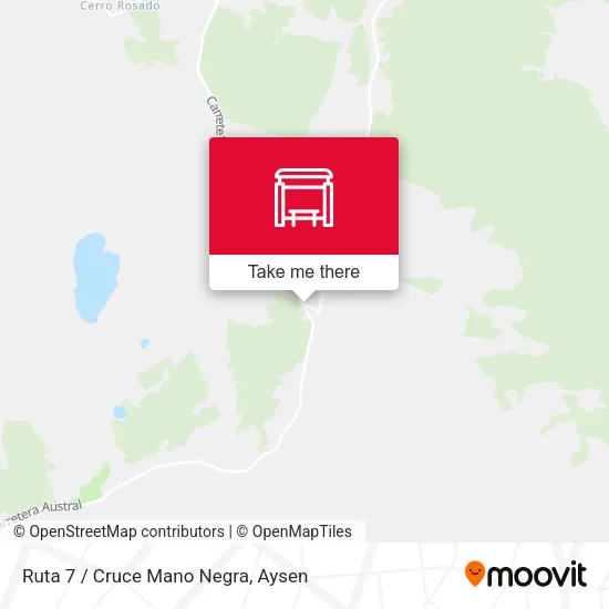 Mapa de Ruta 7 / Cruce Mano Negra
