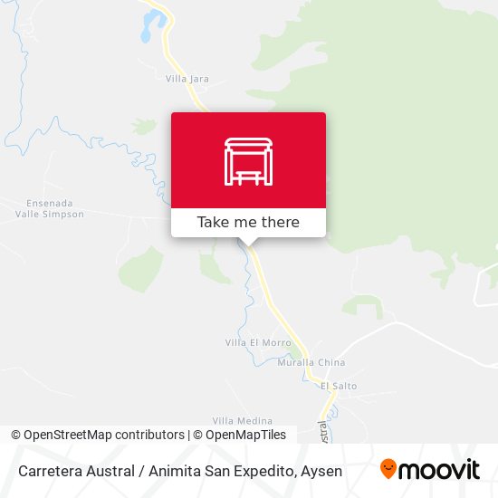Mapa de Carretera Austral / Animita San Expedito