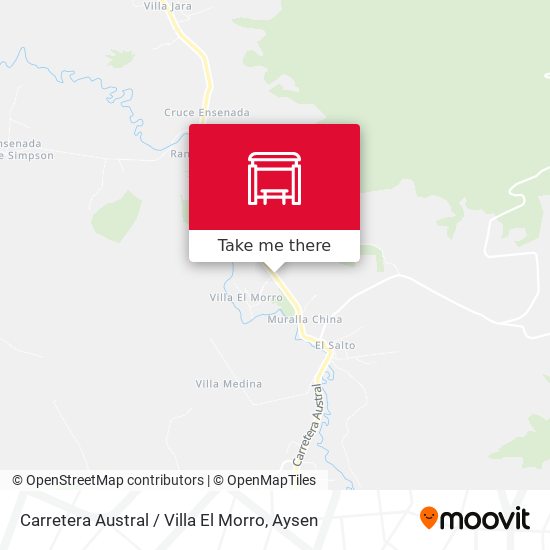 Carretera Austral / Villa El Morro map