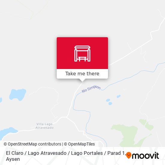 Mapa de El Claro / Lago Atravesado / Lago Portales / Parad 1