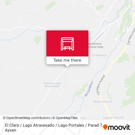 Mapa de El Claro / Lago Atravesado / Lago Portales / Parad 7