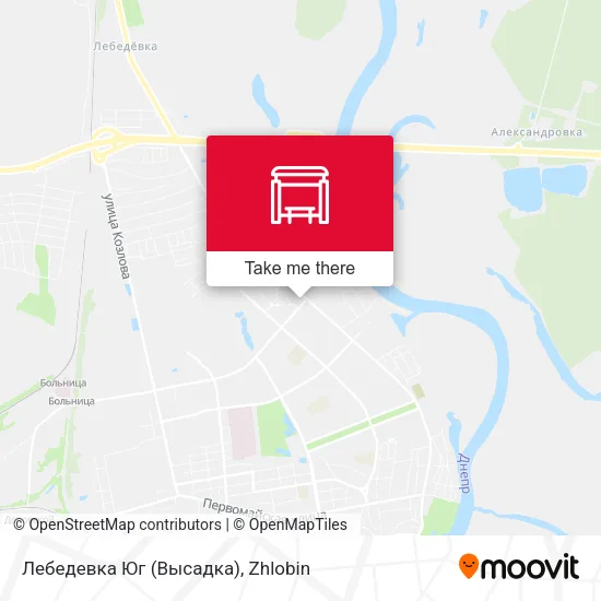Лебедевка Юг (Высадка) map