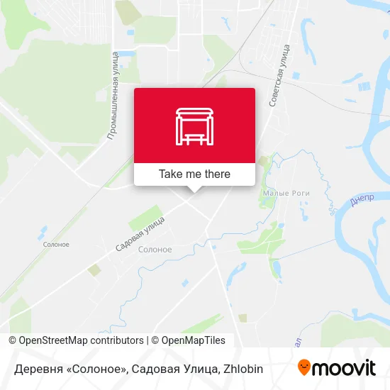 Деревня «Солоное», Садовая Улица map