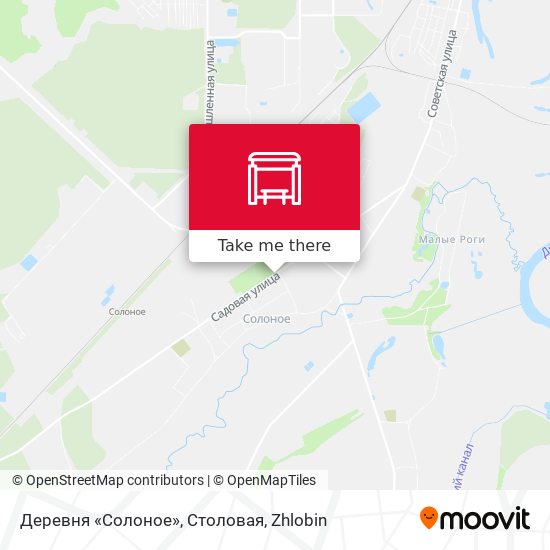 Деревня «Солоное», Столовая map