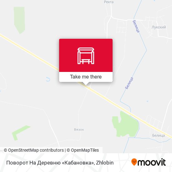 Поворот На Деревню «Кабановка» map