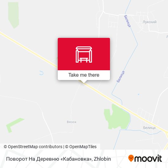 Поворот На Деревню «Кабановка» map