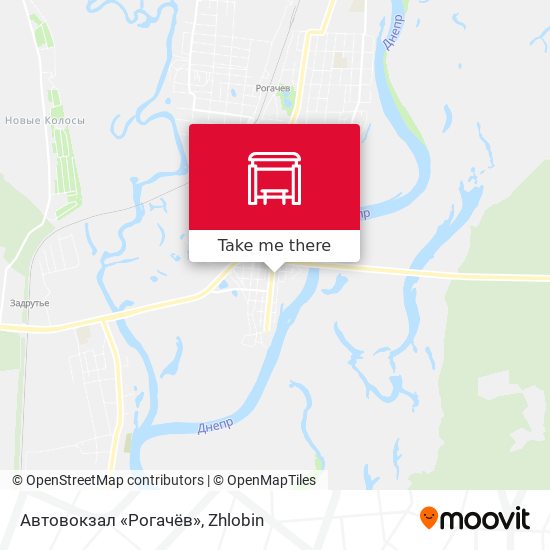 Автовокзал «Рогачёв» map