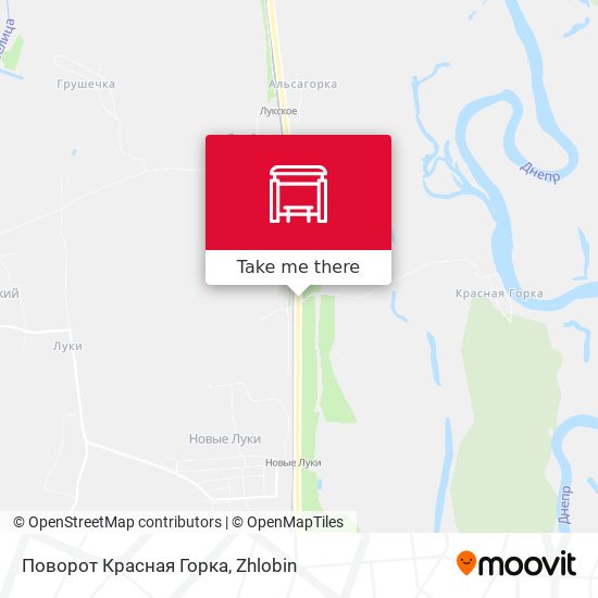 Поворот Красная Горка map