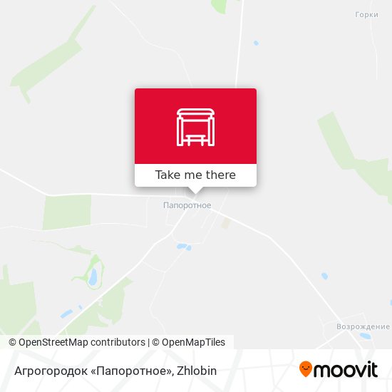 Агрогородок «Папоротное» map