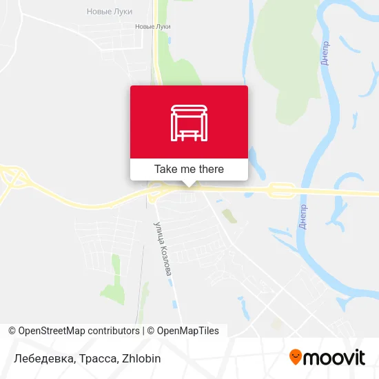 Лебедевка, Трасса map