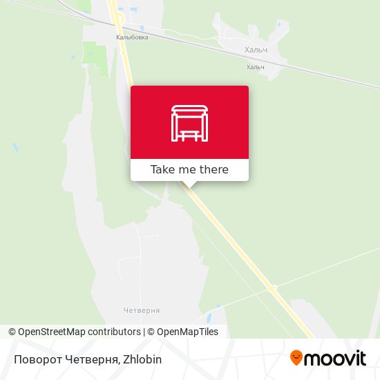 Поворот Четверня map