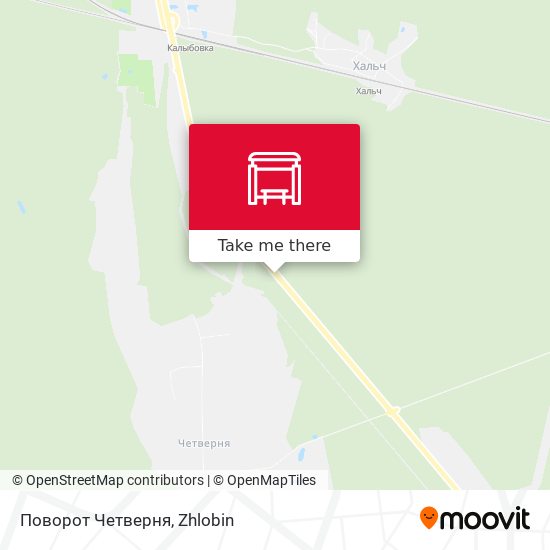 Поворот Четверня map