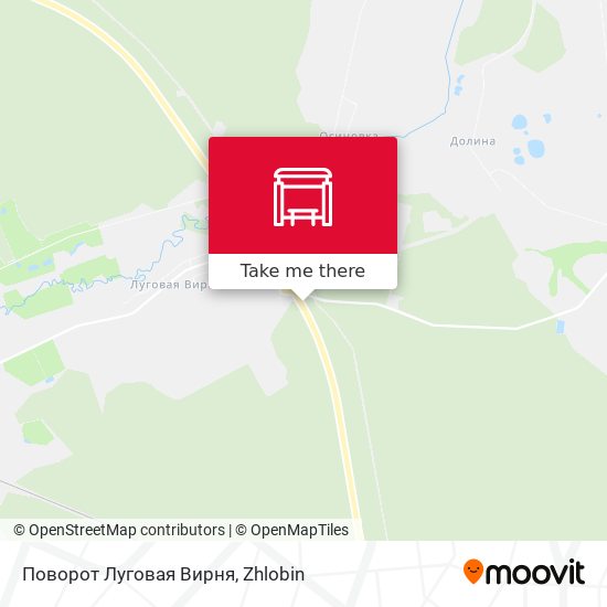 Поворот Луговая Вирня map