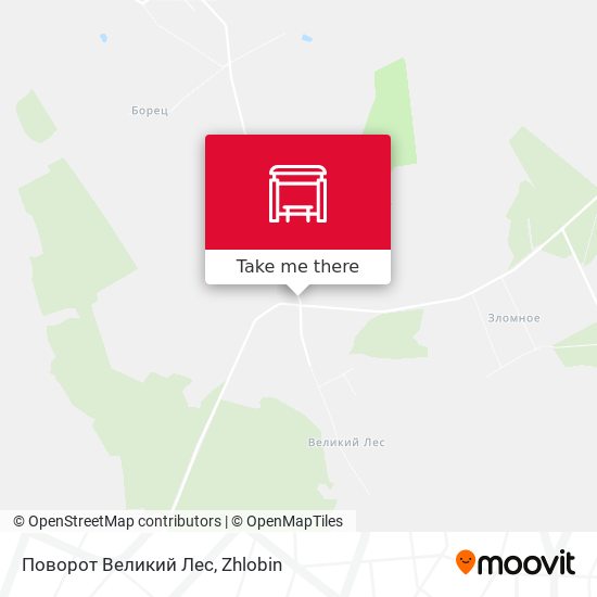 Поворот Великий Лес map
