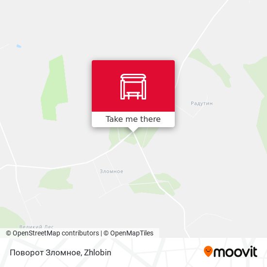 Поворот Зломное map