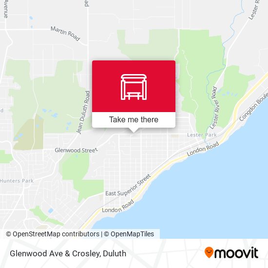 Glenwood Ave & Crosley map