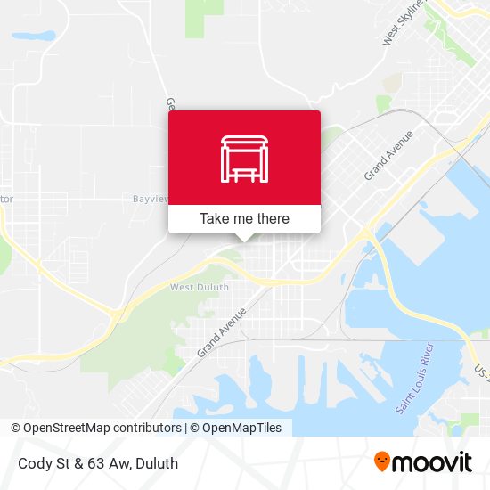 Cody St & 63 Aw map