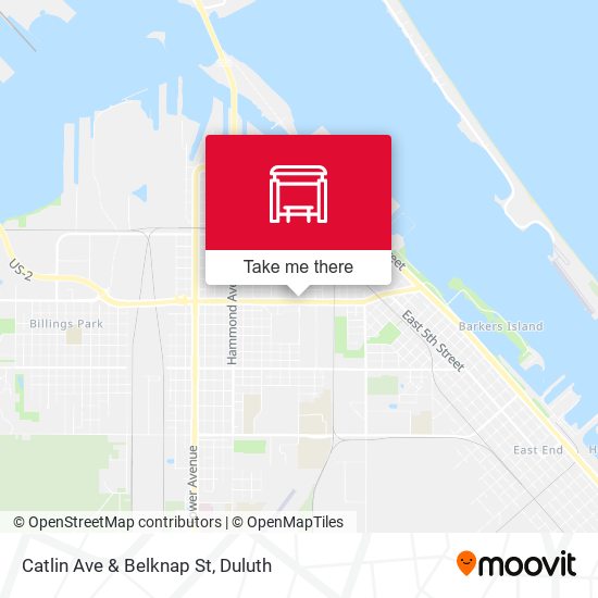 Catlin Ave & Belknap St map