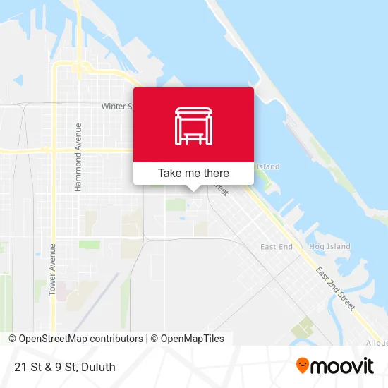 Mapa de 21 St & 9 St