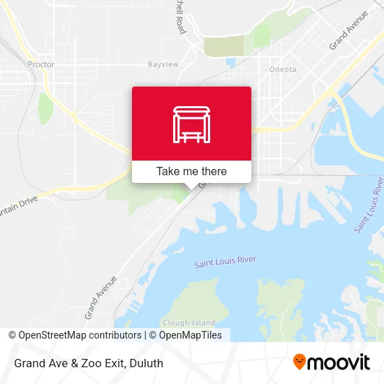 Mapa de Grand Ave & Zoo Exit
