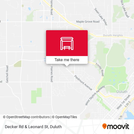 Decker Rd & Leonard St map