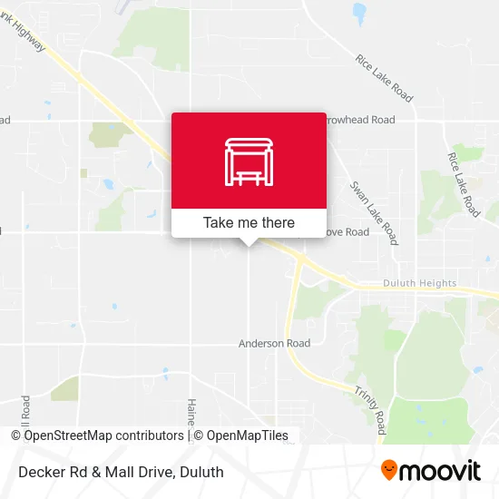 Decker Rd & Mall Drive map