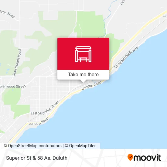 Superior St & 58 Ae map