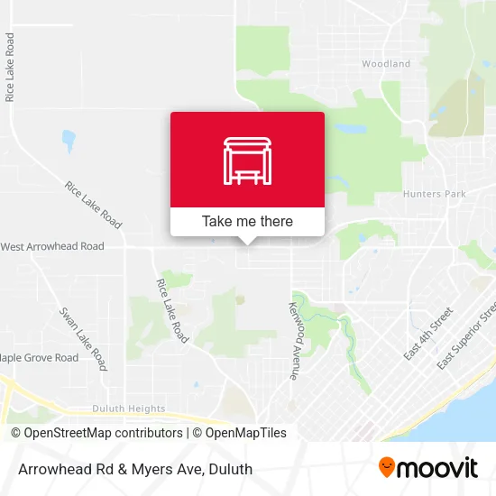 Mapa de Arrowhead Rd & Myers Ave
