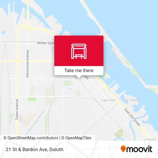 Mapa de 21 St & Bardon Ave