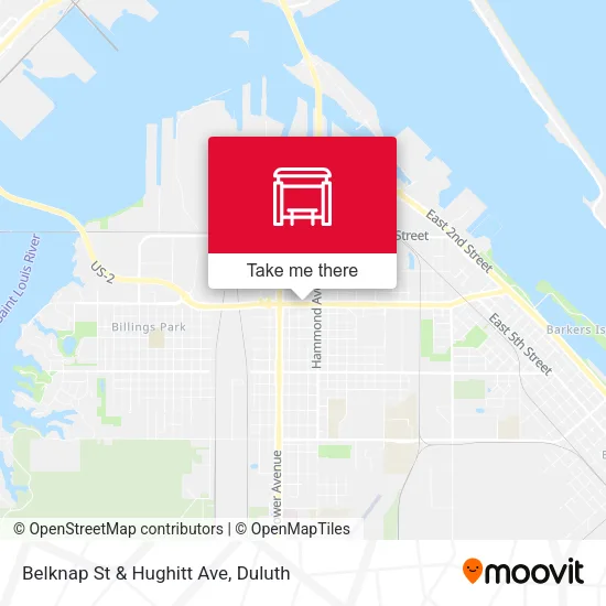 Mapa de Belknap St & Hughitt Ave