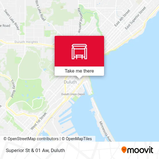 Superior St & 01 Aw map