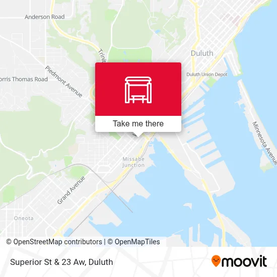 Superior St & 23 Aw map