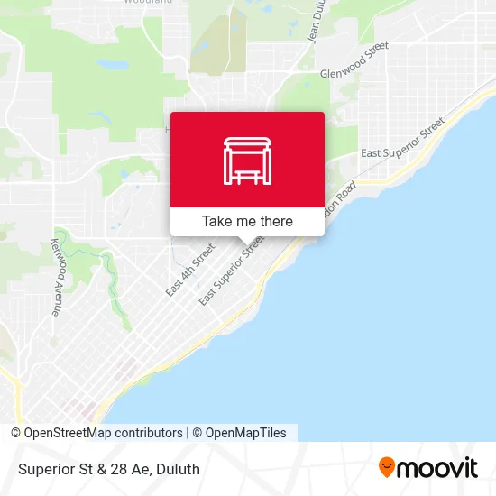 Superior St & 28 Ae map
