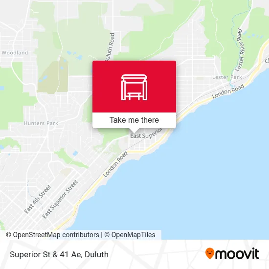 Superior St & 41 Ae map