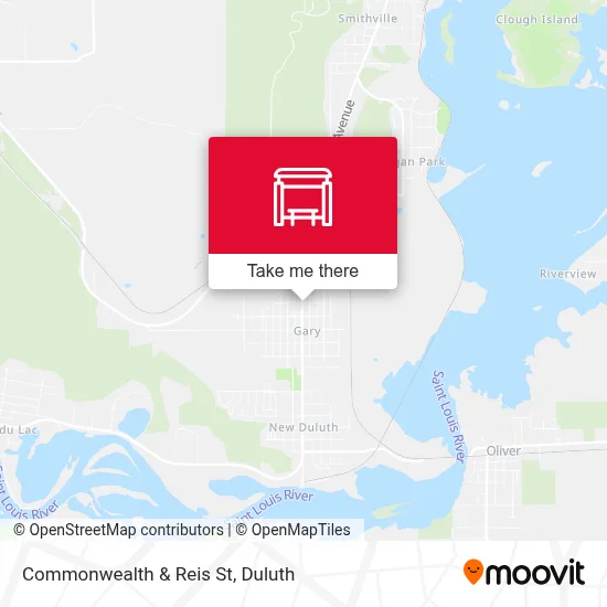 Commonwealth & Reis St map
