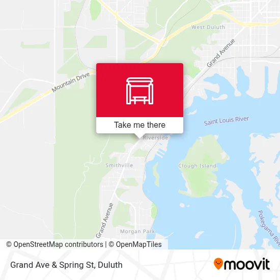 Grand Ave & Spring St map