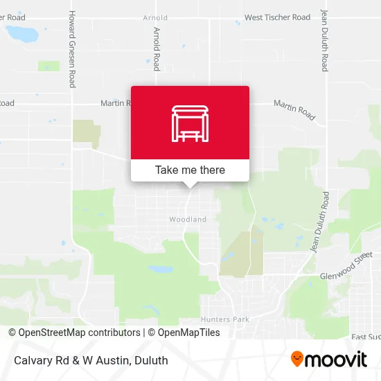 Calvary Rd & W Austin map
