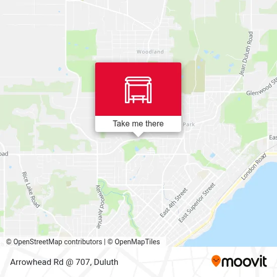 Arrowhead Rd @ 707 map