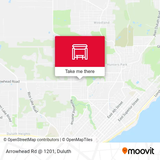 Arrowhead Rd @ 1201 map
