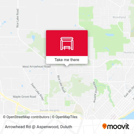 Arrowhead Rd @ Aspenwood map