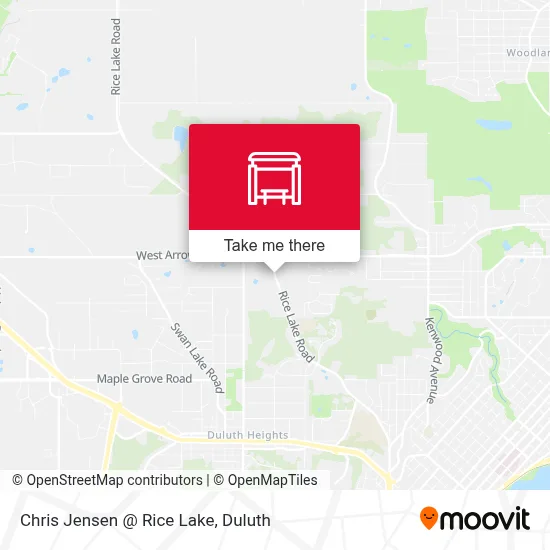 Chris Jensen @ Rice Lake map