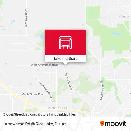 Arrowhead Rd @ Rice Lake map