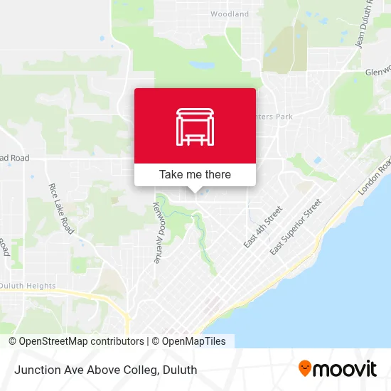 Junction Ave Above Colleg map