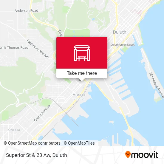 Superior St & 23 Aw map
