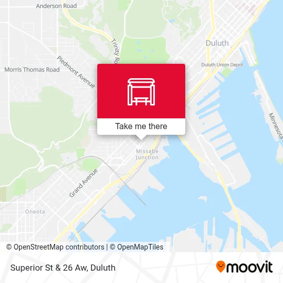 Superior St & 26 Aw map