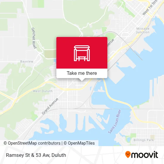 Ramsey St & 53 Aw map