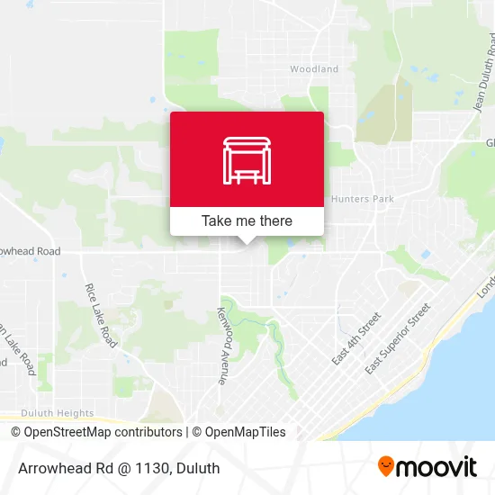 Arrowhead Rd @ 1130 map