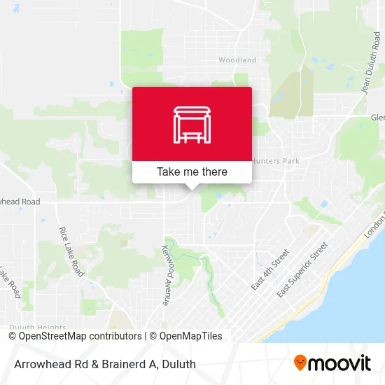 Arrowhead Rd & Brainerd A map