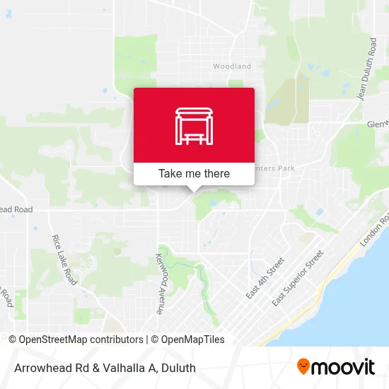 Arrowhead Rd & Valhalla A map